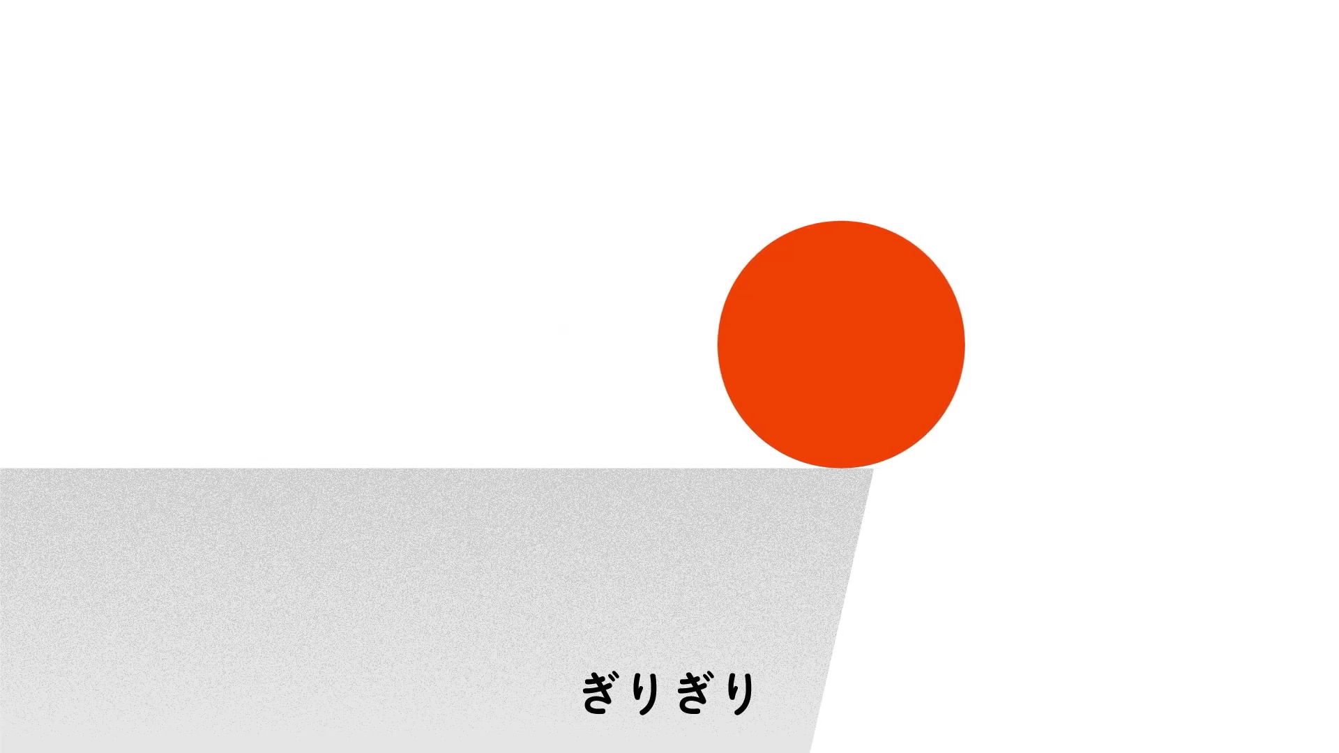 ぎりぎり