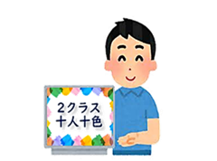 自己表現活動「２クラス十人十色」の目的と内容